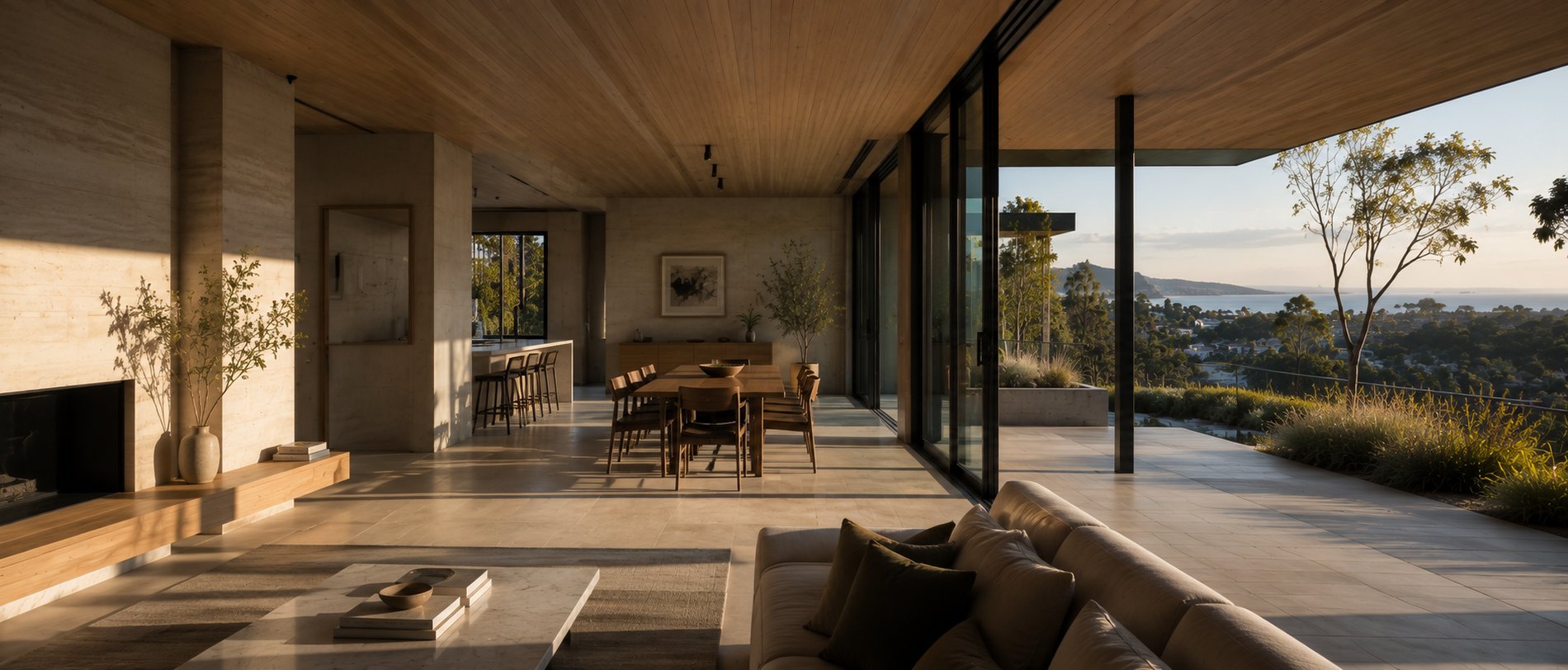 Climate-responsive Australian home with deep shading, protected glazing and a high-performance building envelope