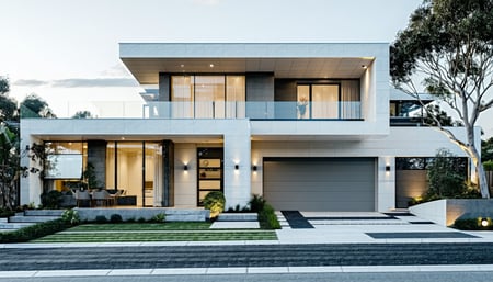 Create a clean professional semi realistic image that visually represents residential building projects suited to a VURB assessmentThe image should have a light bright aesthetic with neutral tones soft shadows and a professional architectural feel Ad