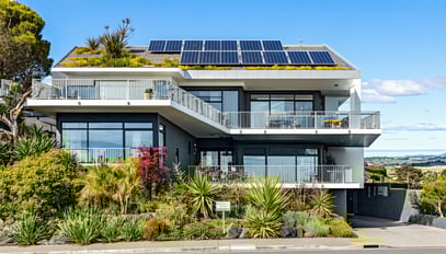 A modern, eco-friendly residential building in Vic