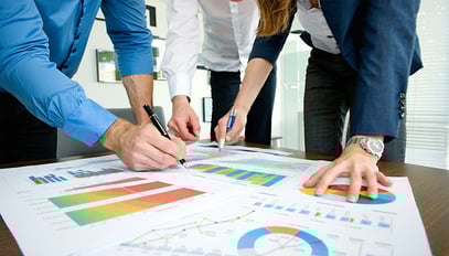 A professional team conducting an energy efficienc