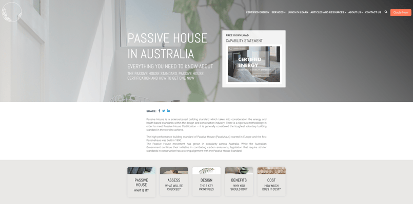 Passive House Pillar