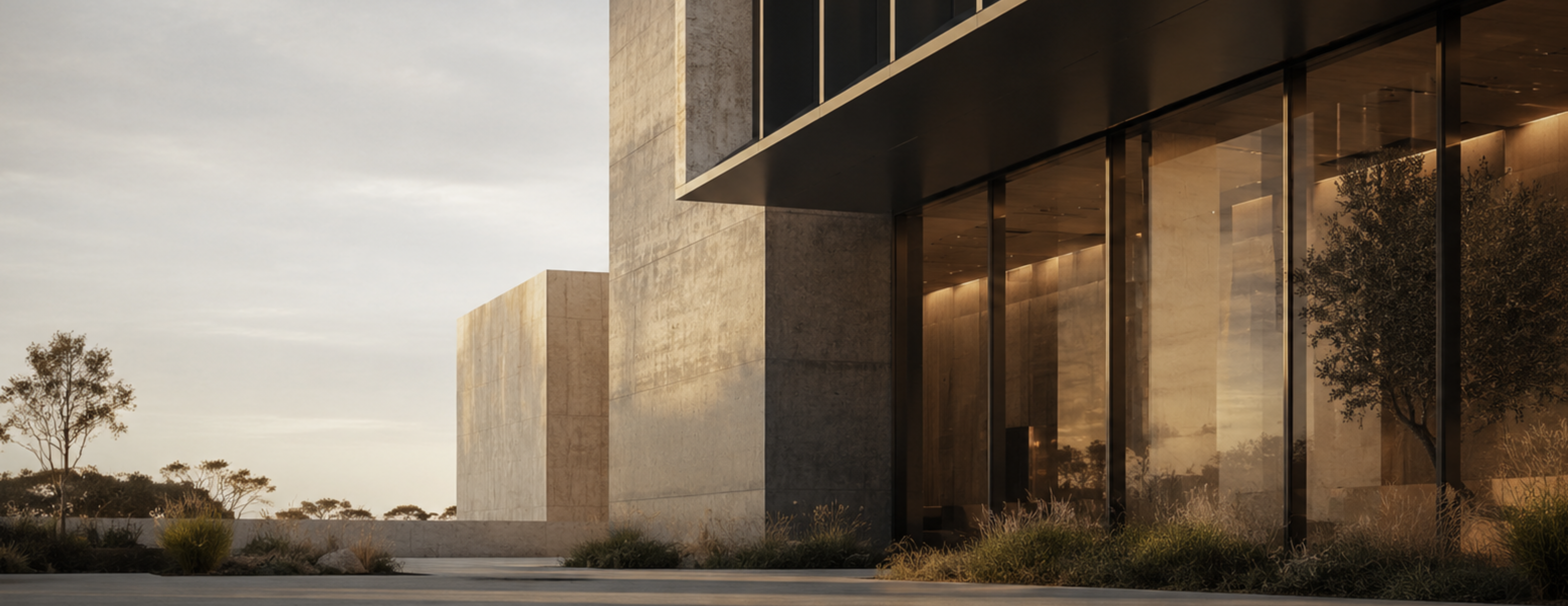 Contemporary Australian commercial building representing JV3 assessment, whole-building energy modelling and Performance Solution compliance under NCC Section J.