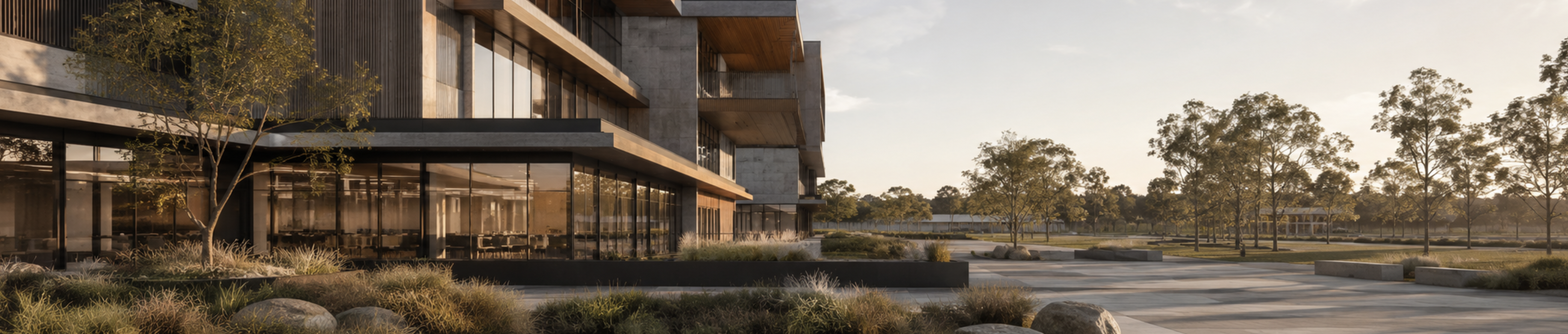 Contemporary commercial interior representing thermal comfort modelling, indoor environmental performance and the assessment of how occupied spaces may feel before construction or occupancy.