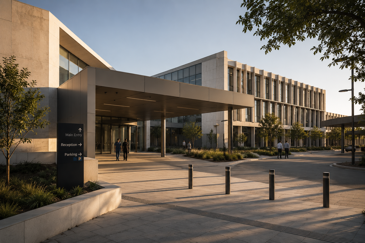 Commercial building in Australia with sustainable design features, daylight, calm public realm integration and Green Star rating pathway context.
