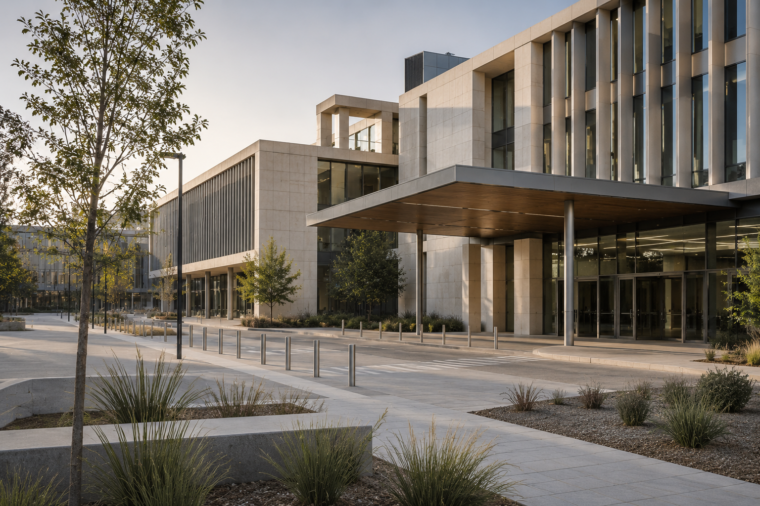 Commercial building under design and construction showing sustainable architecture context for Green Star Design and As Built transition.