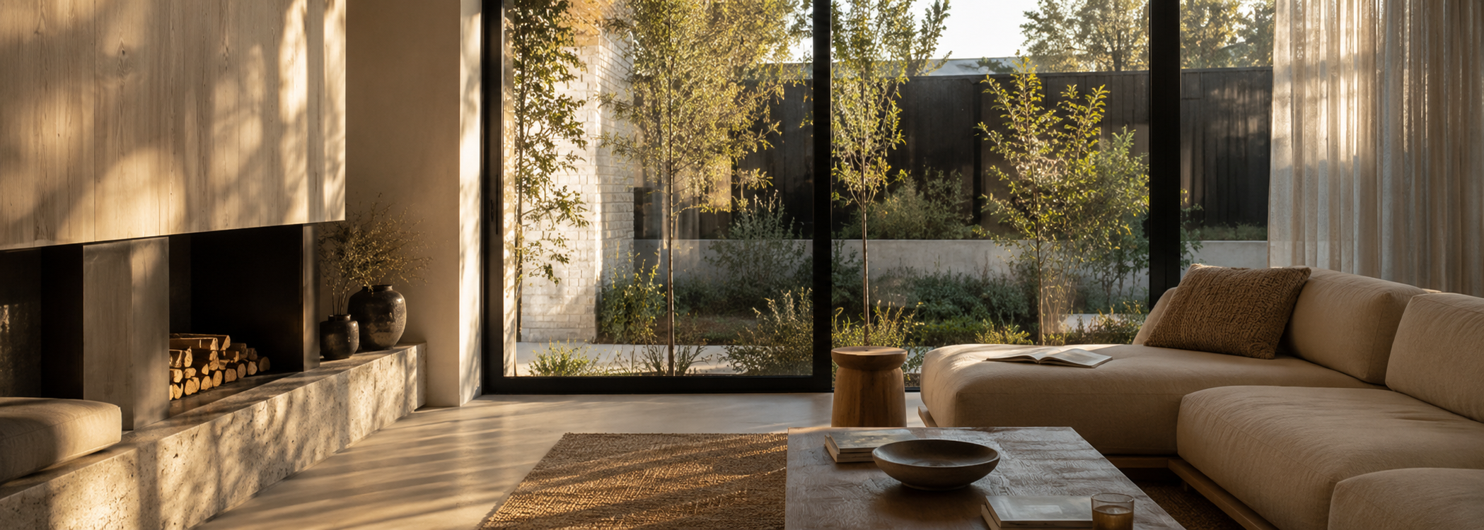 A calm Australian residential home interior with natural light, showing an existing home being reviewed for energy efficiency and thermal comfort.
