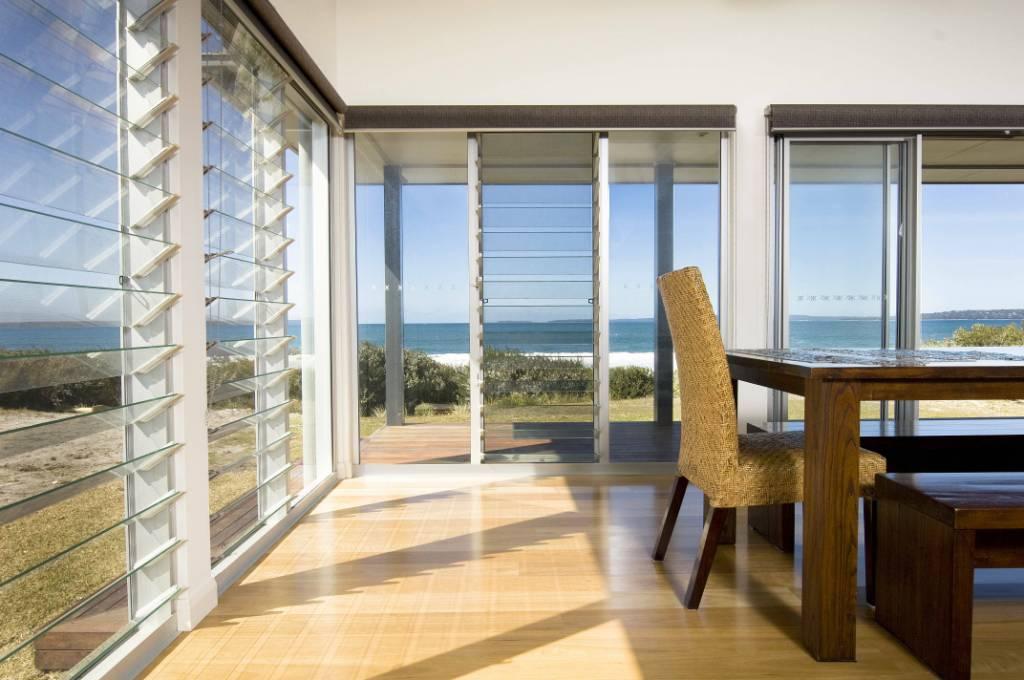 Image of house interior with large windows