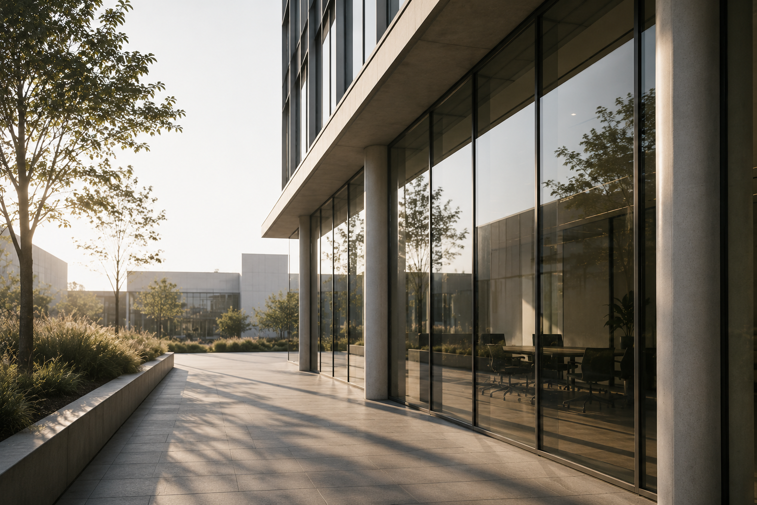 Modern Glass Facade 