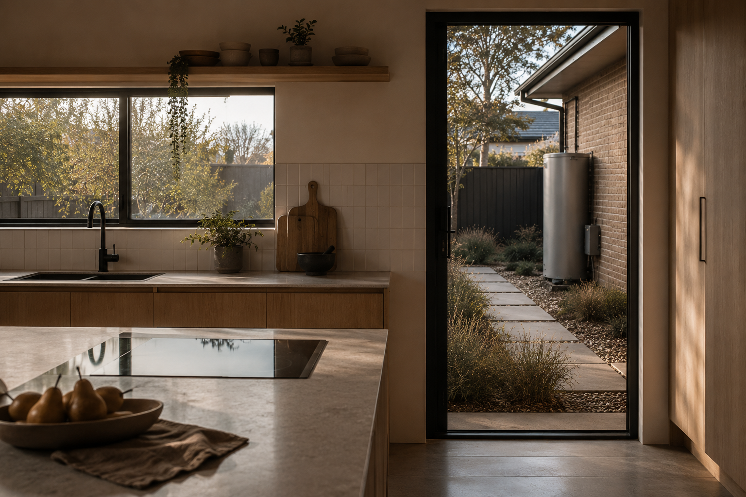 Existing Australian home with calm interior comfort, roof insulation detail and practical energy efficiency upgrade planning