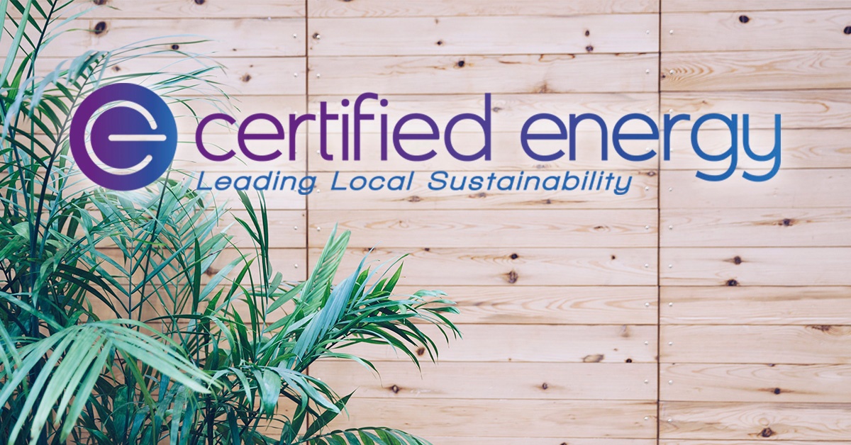 Certified energy banner